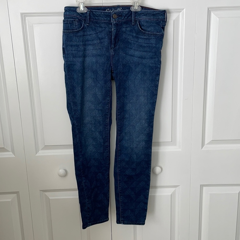 Eddie Bauer Printed Skinny Ankle Jeans